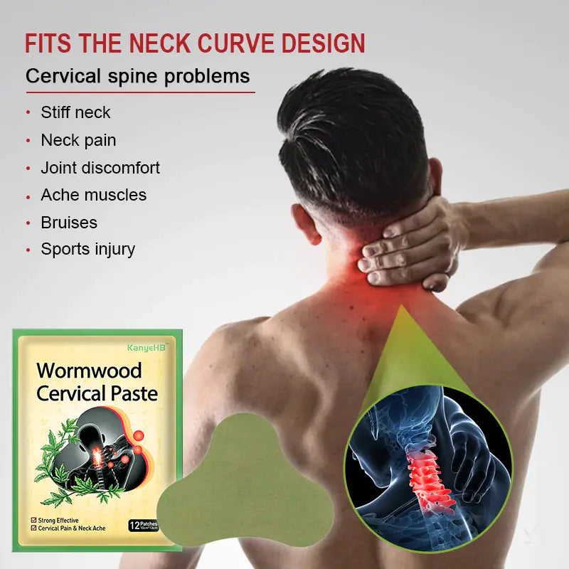 Wormwood Cervical Patch for Neck and Back Pain Relief