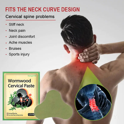 Wormwood Cervical Patch for Neck and Back Pain Relief
